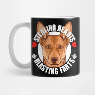Funny Carolina Dog Stealing Hearts Blasting Farts Dog Cute Puppy Mug